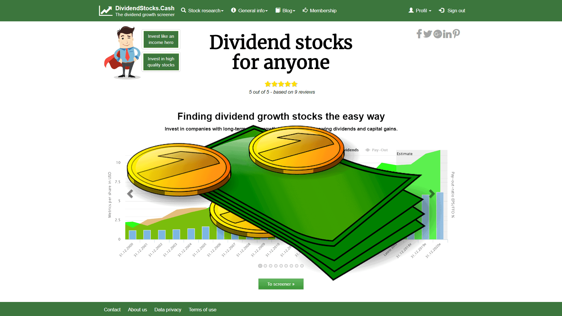 DividendStocks.Cash cover