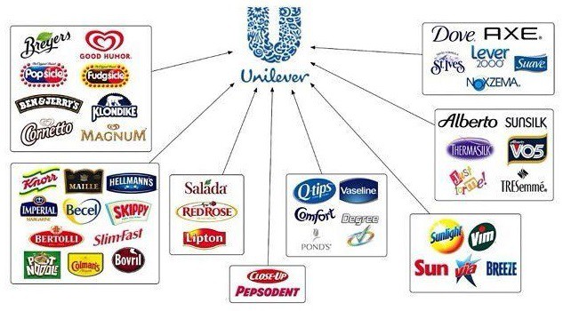 Unilever Brands. Source: https://finanz.dk/unilever-shares-plunge-after-sales-growth-forecast-lowered/