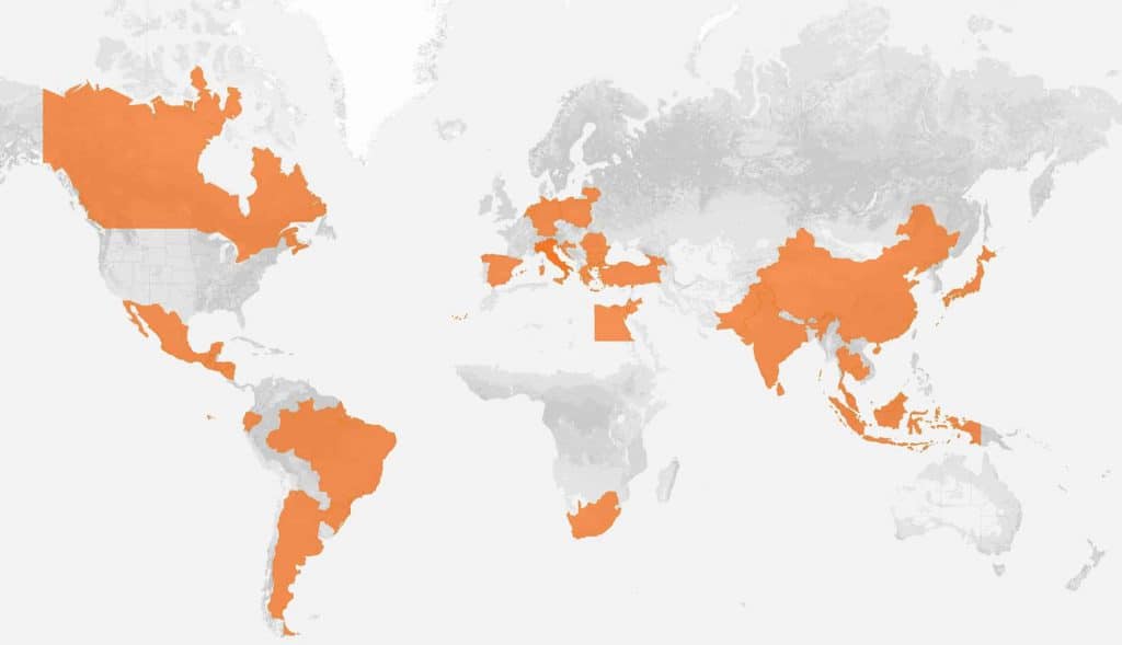 World map of Nike factories (Source: http://manufacturingmap.nikeinc.com)