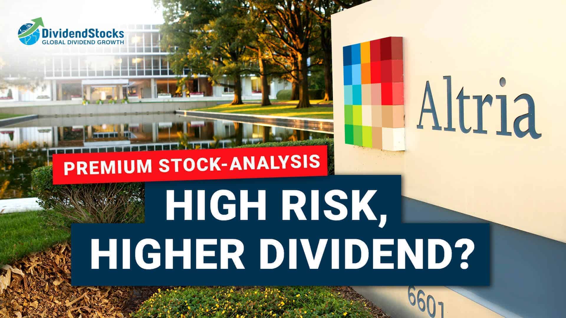 Altria Stock High Risk, Higher Dividend? DividendStocks.Cash blog