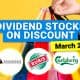 Dividend Stocks On Discount March 2022